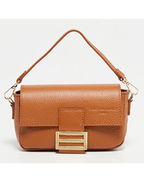 Maya Schultertasche aus Kamelleder - 19x13x5 cm