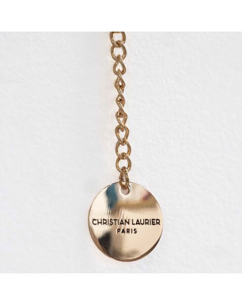 Sac bandoulière en Cuir Mini Emma blanc cassé - 21x16x8 cm