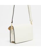 Sac bandoulière en Cuir Roxane blanc cassé - 20x12x5.5 cm