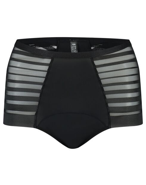 Zwart lekvrij slipje met hoge taille