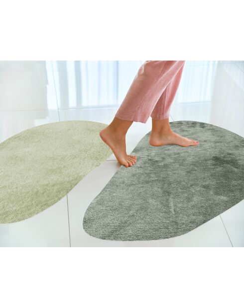 2 Tapis Galet verts - 174x216 cm
