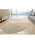 2 Tapis Galet rose/marron - 199x286 cm