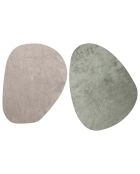2 Tapis Galet gris - 199x286 cm
