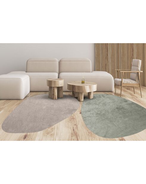 2 Tapis Galet gris - 199x286 cm