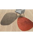 2 Tapis Galet brun/rouge - 159x230 cm
