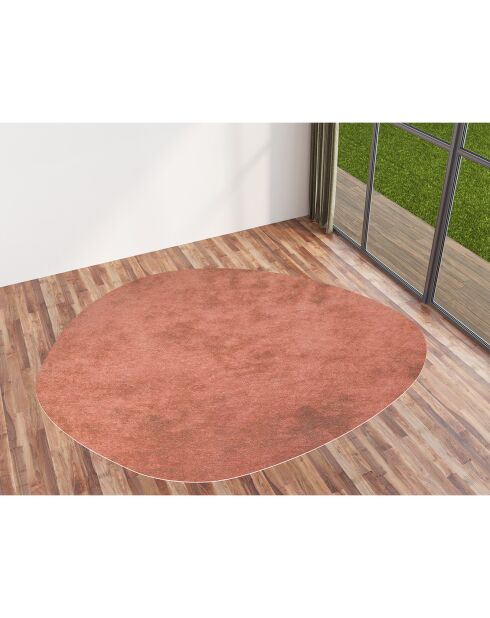 Tapis Galet rouge - 99x120 cm