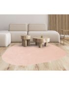 Tapis Galet rose - 65x80 cm