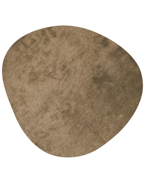 Tapis Galet brun - 66x61 cm