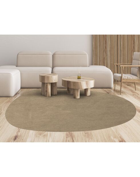 Tapis Galet brun - 172x220 cm