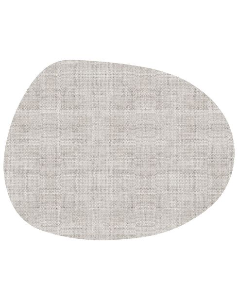 Tapis Galet effet rafia gris - 172x220 cm