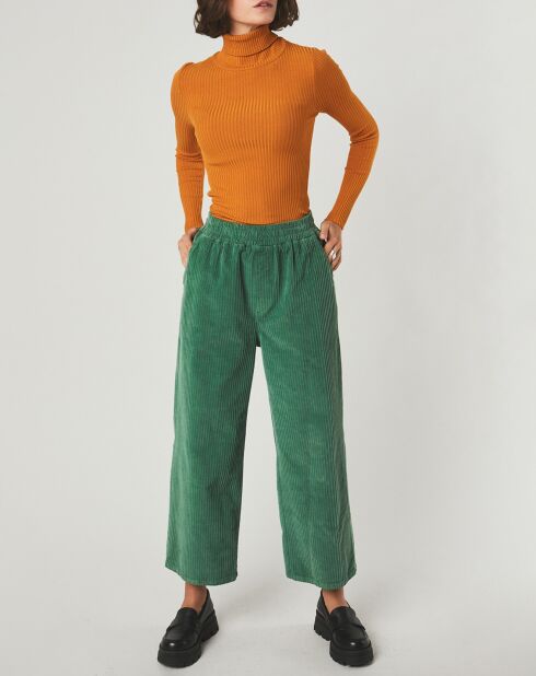 Pantalon élastique Sorah vert