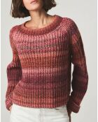 Pull col rond Bastien rose