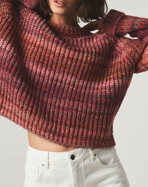 Maglione girocollo rosa Bastien
