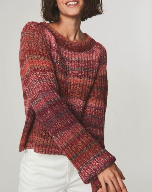 Maglione girocollo rosa Bastien