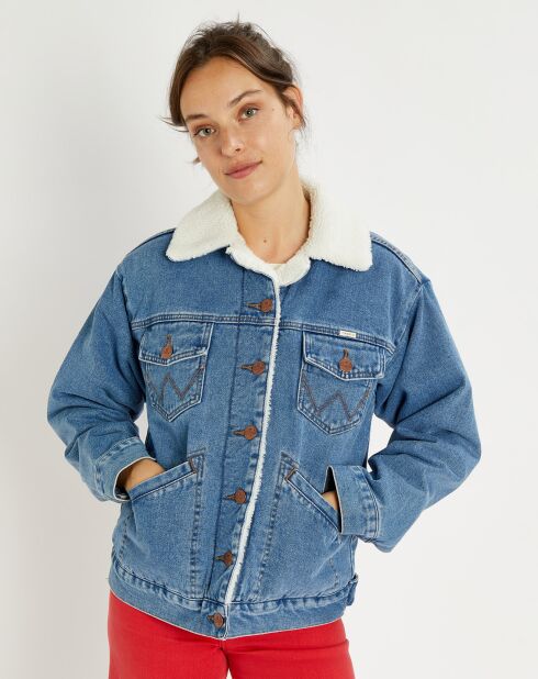 Veste en Jean Billabong x Wrangler Ride On Jacket bleue