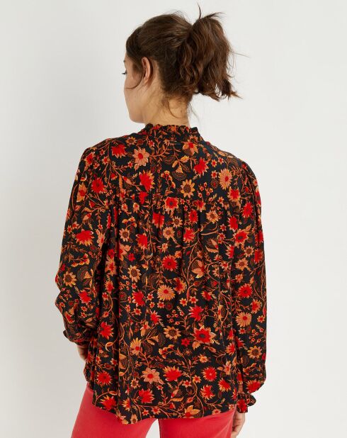 Blouse By Night à fleurs multicolore