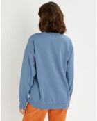 Sweat en Coton Bio Billabong x Wrangler Wayward bleu