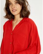 Chemise Oversize Isabelle rouge