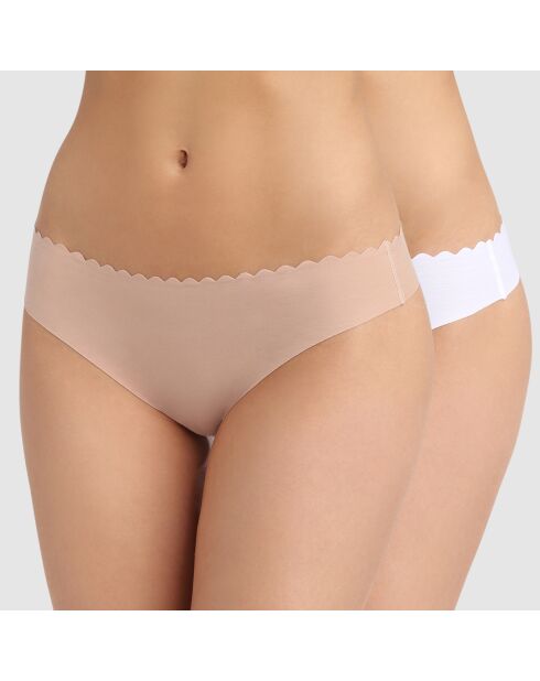 2 Strings Coton Stretch Bew Skin Body Touch Coton new skin/blanc