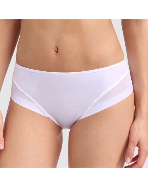 Culotte en microfibre & tulle Generous blanche