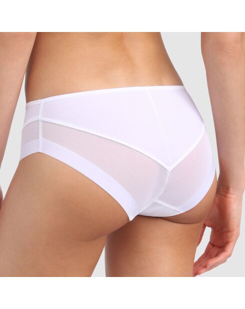 Culotte en microfibre & tulle Generous blanche