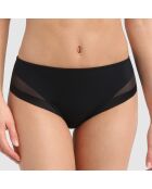 Calzoncillos generosos de microfibra y tul negros