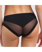 Calzoncillos generosos de microfibra y tul negros