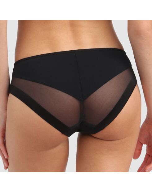 Culotte en microfibre & tulle Generous noire