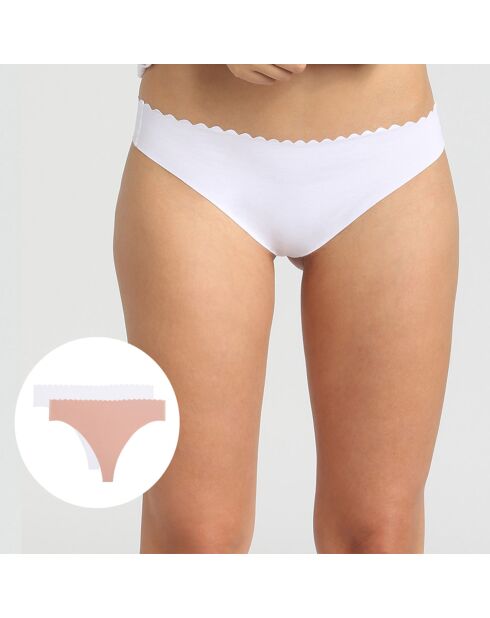 2 Strings Coton Stretch Bew Skin Body Touch Coton new skin/blanc