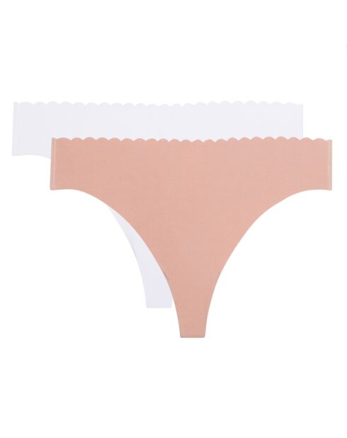 2 Strings Coton Stretch Bew Skin Body Touch Coton new skin/blanc