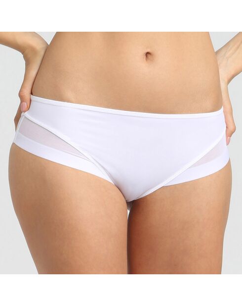 Culotte en microfibre & tulle Generous blanche