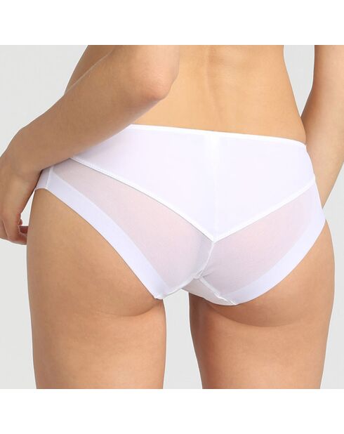 Culotte en microfibre & tulle Generous blanche
