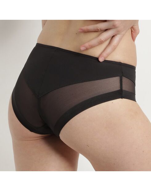 Culotte en microfibre & tulle Generous noire