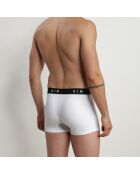 2 Boxers Coton Stretch noir/blanc