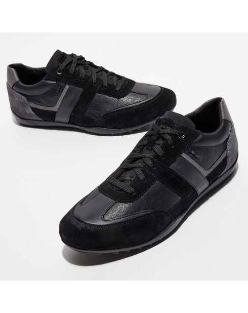 Baskets en Cuir Wells noires