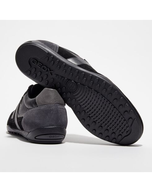 Baskets en Cuir Wells noires