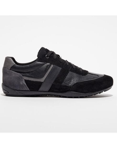 Baskets en Cuir Wells noires