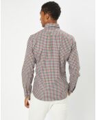 Chemise Slim Fit à carreaux vichy multicolore