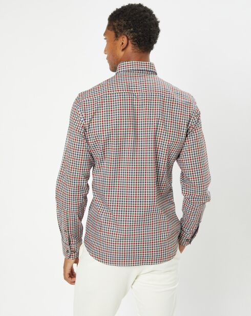 Chemise Slim Fit à carreaux vichy multicolore