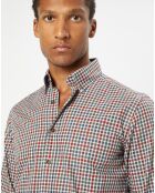 Chemise Slim Fit à carreaux vichy multicolore