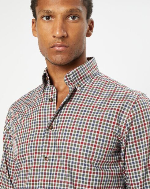 Chemise Slim Fit à carreaux vichy multicolore