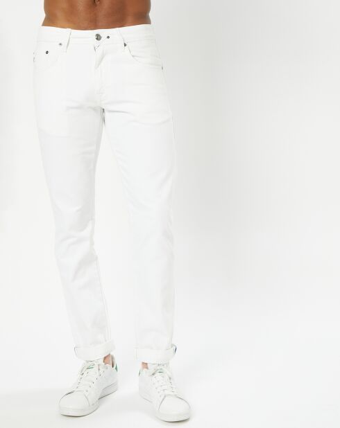 Jean Regular Fit uni blanc