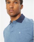 Polo Classic Fit Détail Col bleu chiné