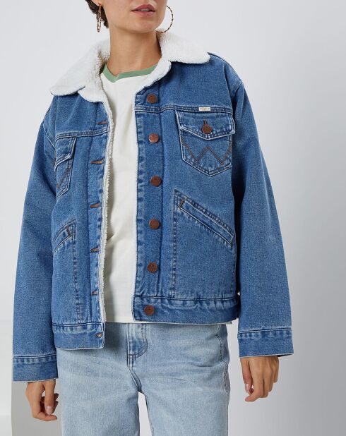 Veste en Jean Billabong x Wrangler Ride On Jacket bleue