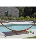Hamac sur pied Cuzco blanc - 310x85x110 cm