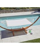 Hamac sur pied Cuzco blanc - 310x85x110 cm