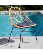 Ensemble de jardin 6 places Cincinnati Ushuai gris anthracite