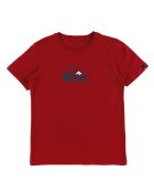 T-Shirt manches courtes Logo mer montagne rouge