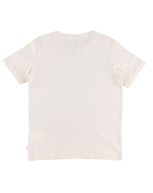T-Shirt manches courtes Print devant écru