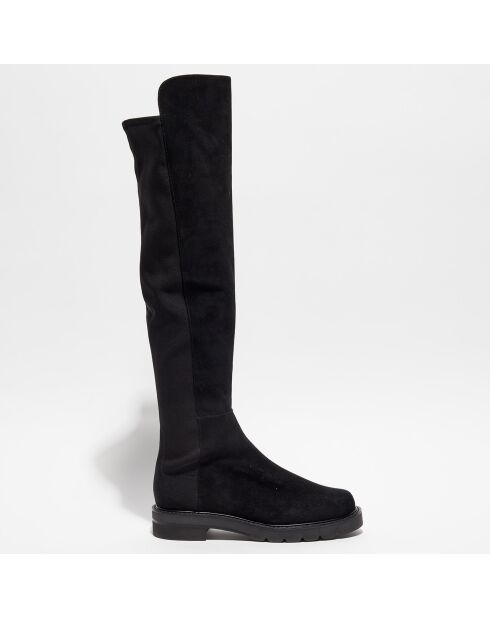 Cuissardes en Velours de Cuir & Textile 5050 Lift noires